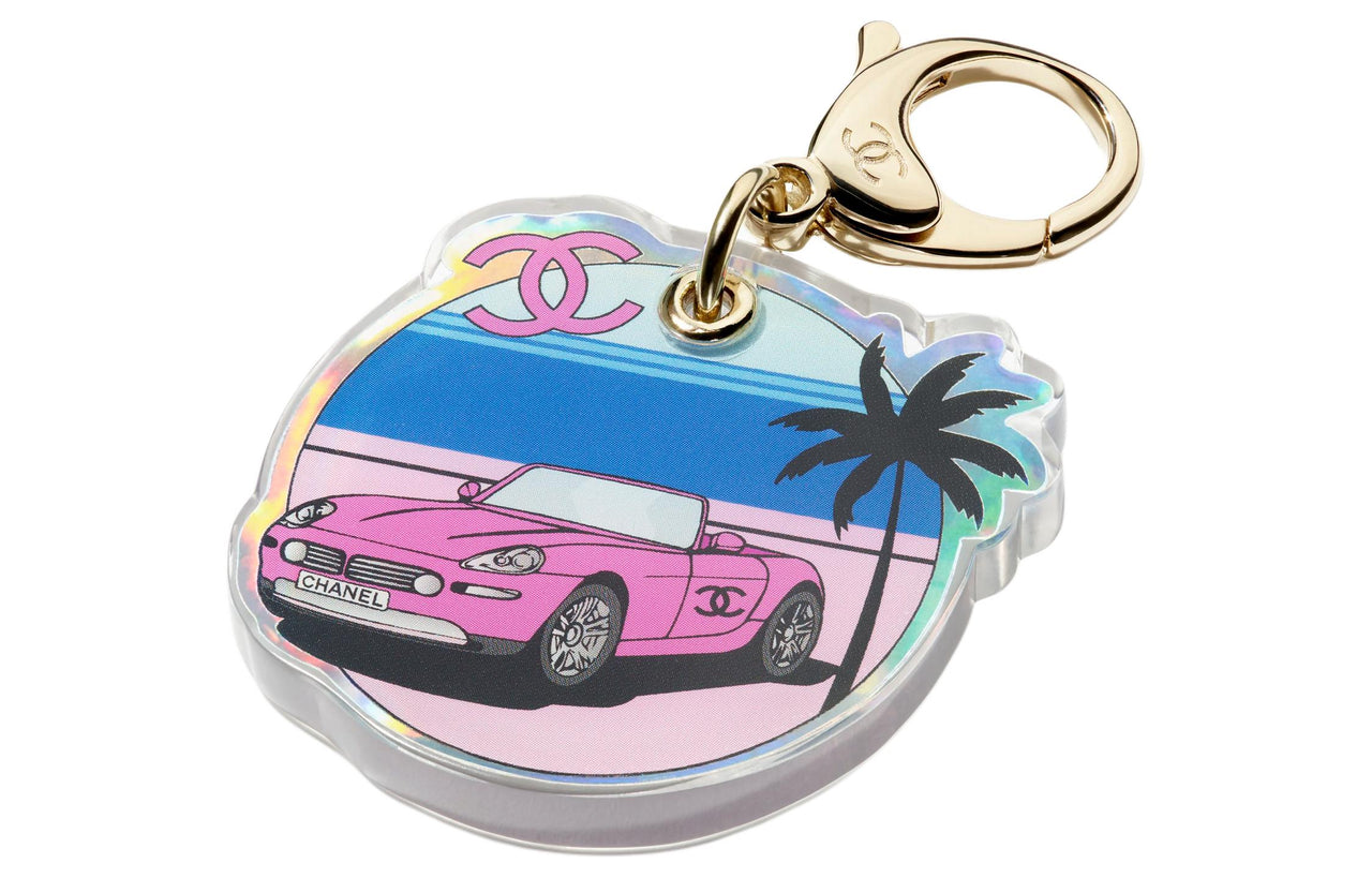CHANEL Metal Resin Keychains Unisex Multicolor