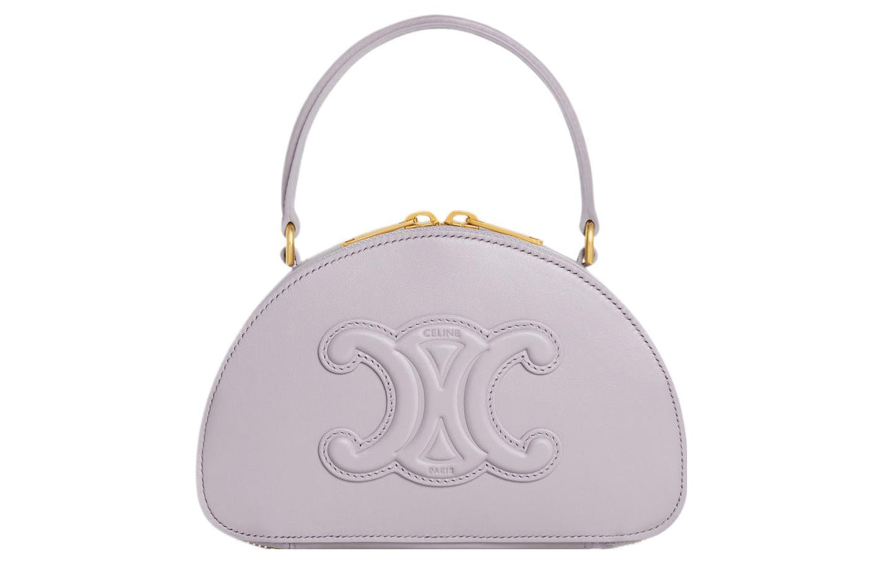 CELINE Smooth Cow Leather Crescent Bag Shoulder Bag Crossbody Bag Handbag Mini Women's Light Lilac