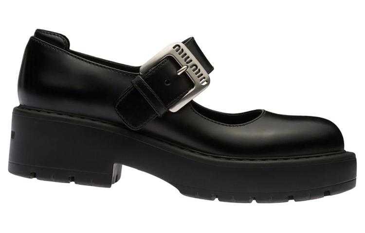 MIU MIU Chunky Buckle-fastening Loafers