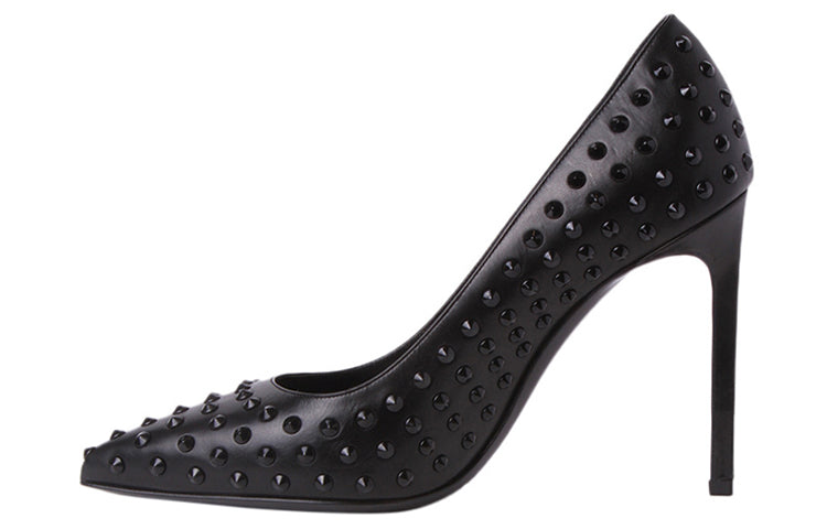 SAINT LAURENT Slim Heel High Heels 10cm Women's Black