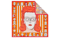 HERMES Silk Scarves Women's Orange