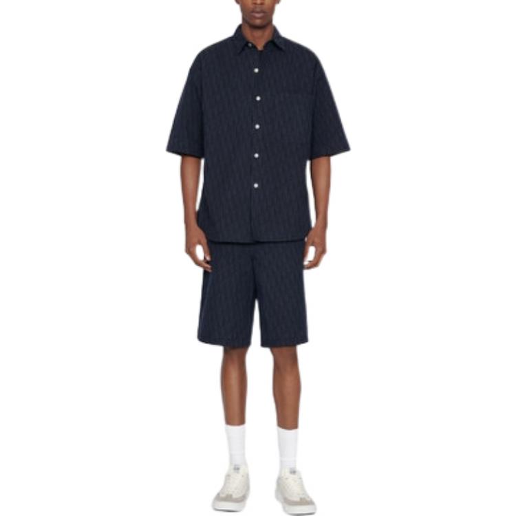 DIOR FW22 Cargo Shorts Men's Marine Blue