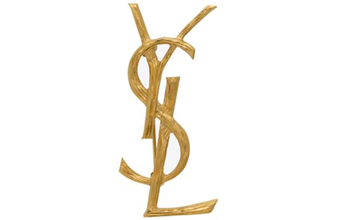 SAINT LAURENT Cassandre Brooch