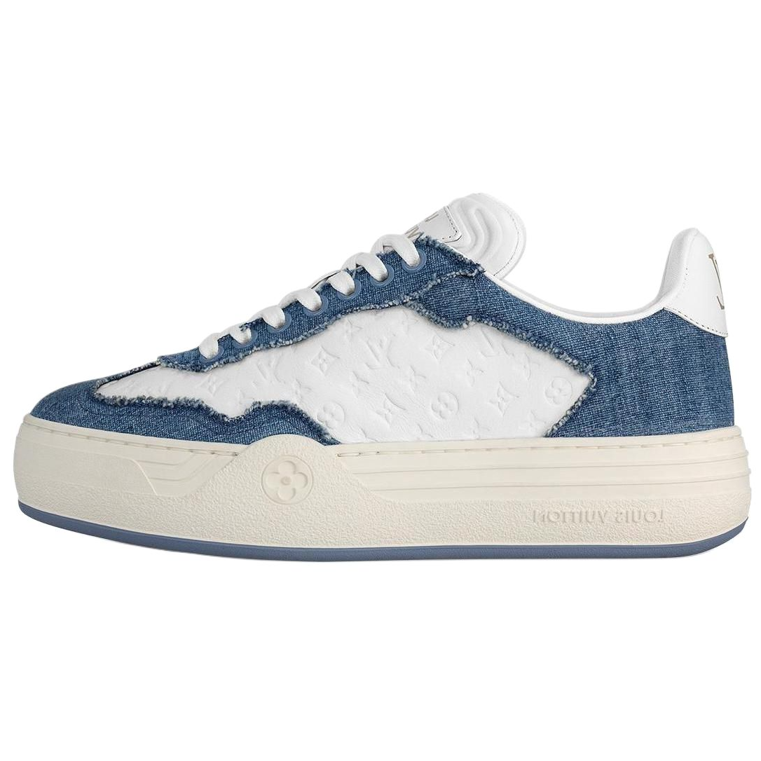 LOUIS VUITTON Groovy Low Top Skateboard Shoes Women's Blue