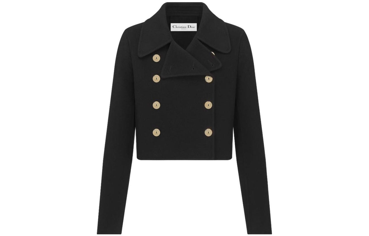 DIOR SS23 Cropped Coats Women's Black
