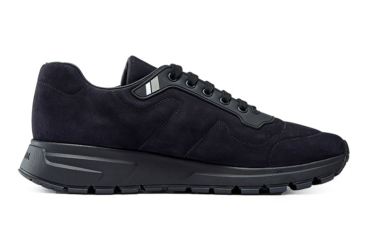 PRADA Anti-Slip Wear-Resistant Low-Top Casual Shoes Men's Black