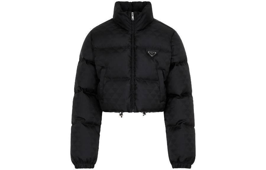 PRADA Cropped Coat Women's Black