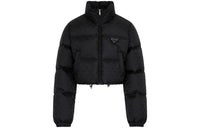 PRADA Cropped Coat Women's Black