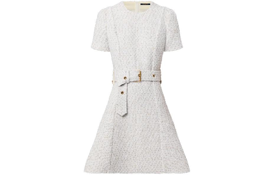 LOUIS VUITTON FW22 Short-Sleeved Dresses Women's White
