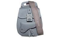 DIOR Gallop Grained Calfskin Crossbody Bag Shoulder Bag Sling Bag Mini Men's Dio Gray