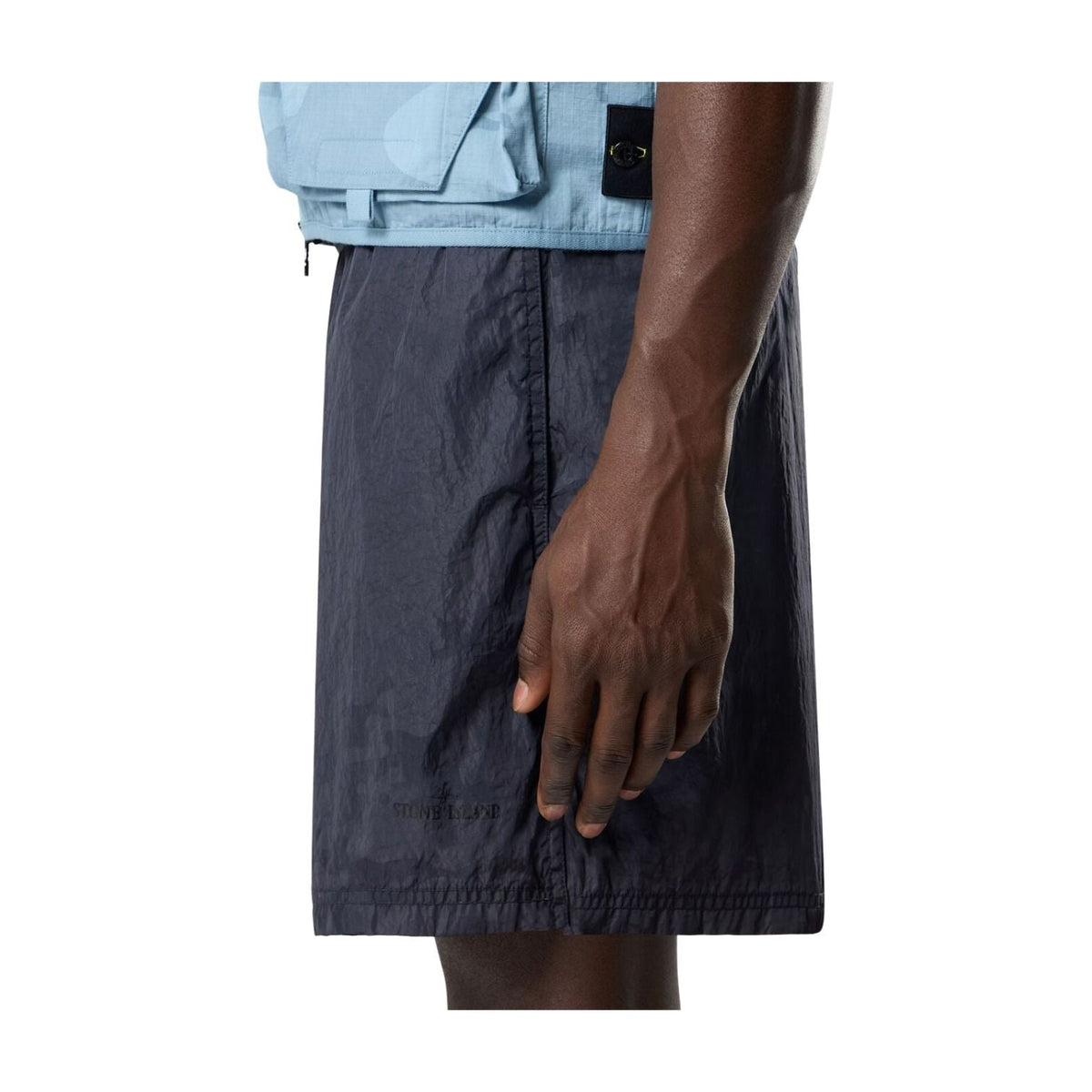 STONE ISLAND B100002 Mid Length Swim Shorts 'Blue Grey' L1S15B100002S0E13V002D