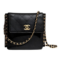 CHANEL Gabrielle Calfskin Hobo Bag Shoulder Bag Crossbody Bag Women's Black