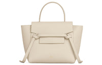 CELINE Grained Calfskin Catfish Bag Handbag Shoulder Bag Crossbody Bag Women's Ecru