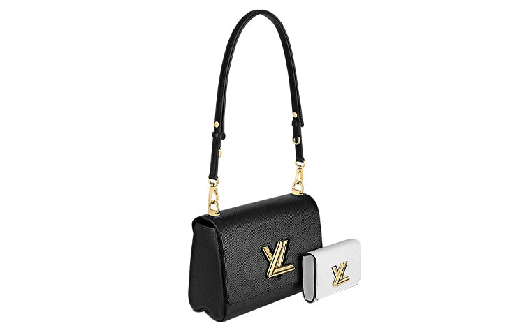 LOUIS VUITTON Twist And Twisty Epi Mm Black/White