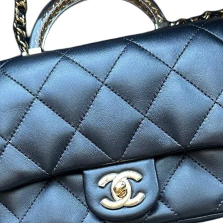 CHANEL Leather Handbag, Shoulder Bag, Crossbody Bag Women's Black