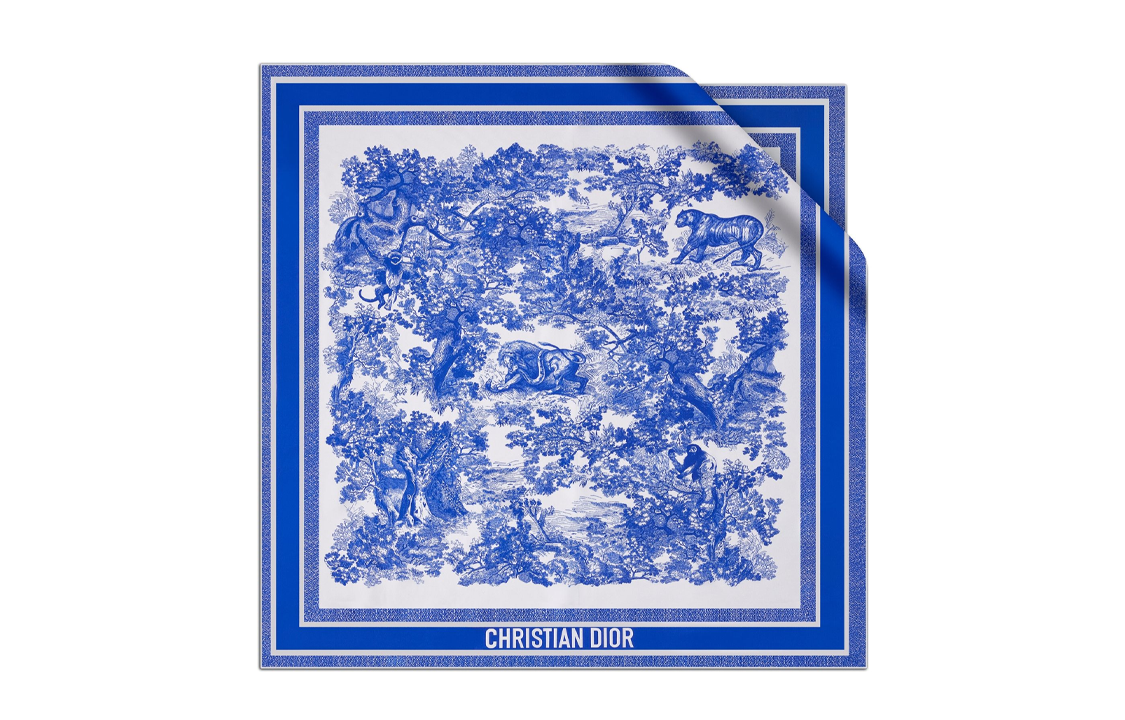 DIOR Silk Scarves Unisex