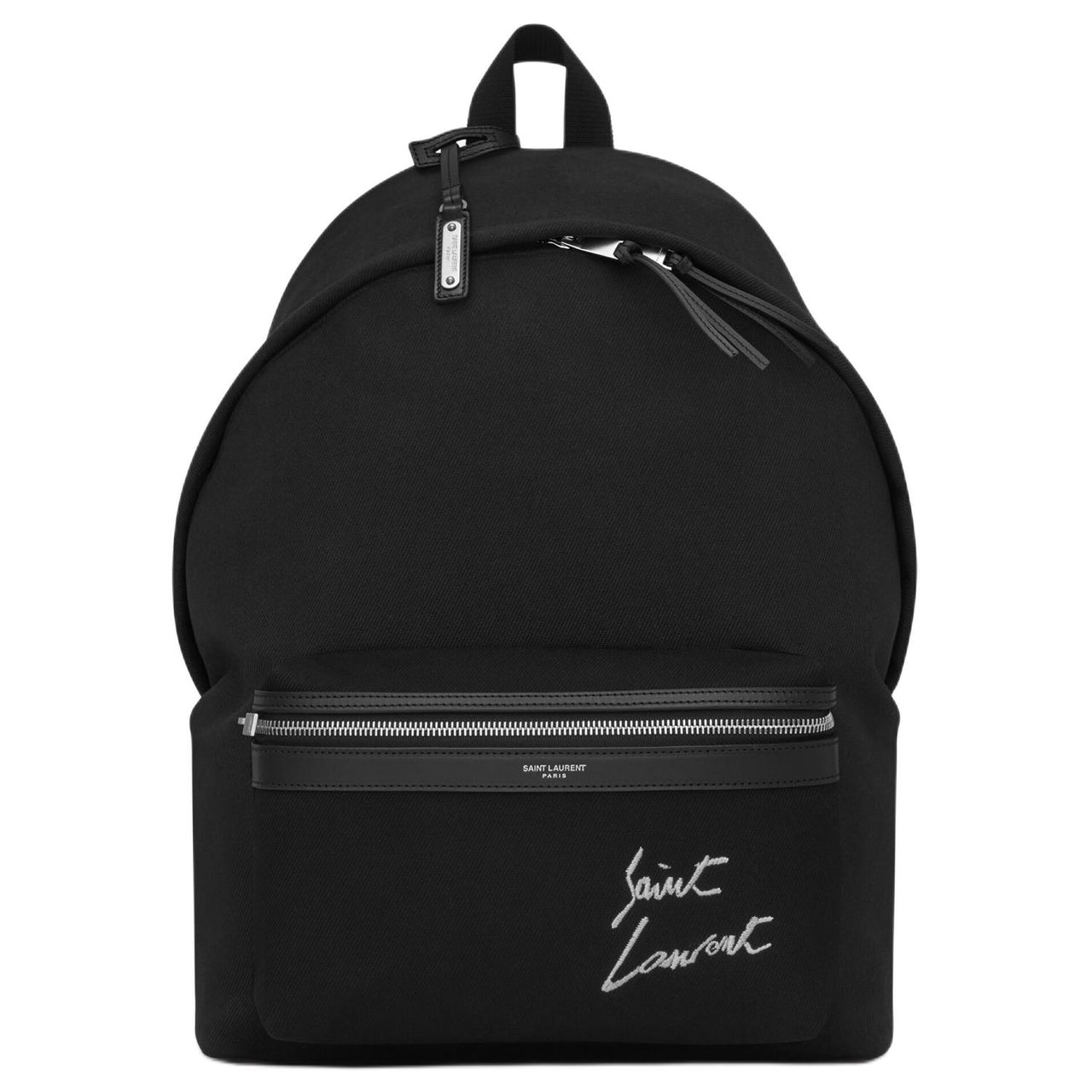 SAINT LAURENT City Cotton Backpack Women's Black