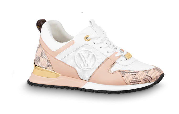 LOUIS VUITTON Run Away Anti Slip Wear Resistant Breathable Lightweight Low Top Casual Shoes Women's Pink White