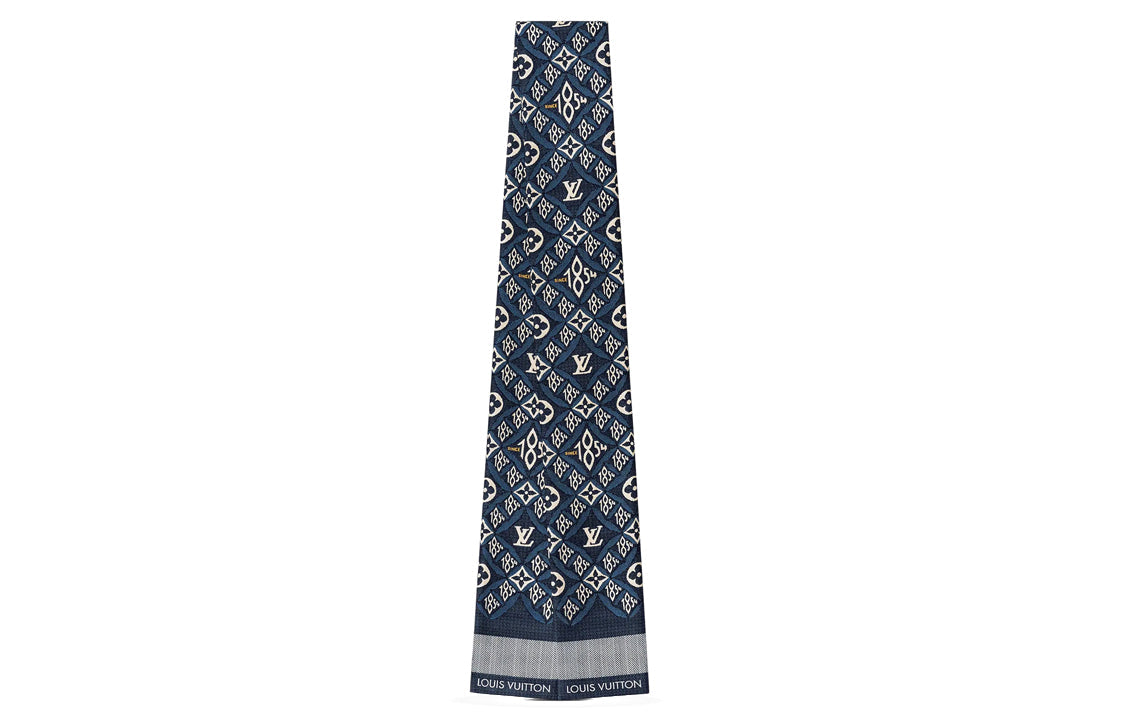 LOUIS VUITTON SINCE 1854 Silk Scarves Women's Blue