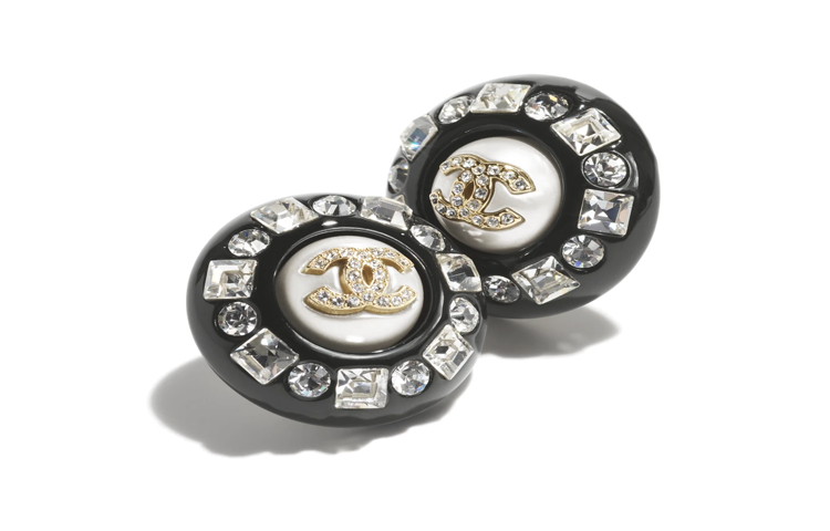 CHANEL Puces D'Oreilles Earrings
