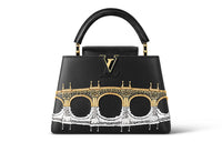 LOUIS VUITTON Capucines Calfskin Shoulder Bag Crossbody Bag Handbag Small Size Women's Black