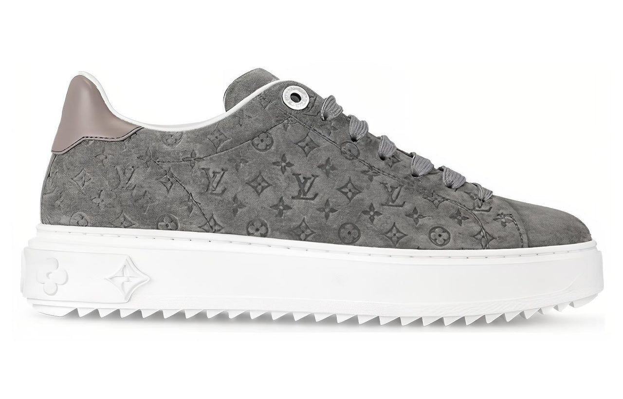 LOUIS VUITTON Time Out Sneakers 'Grey Minimonogram' Women's
