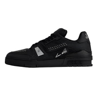 LOUIS VUITTON Trainer Low-Top Skateboard Shoes Men's Black