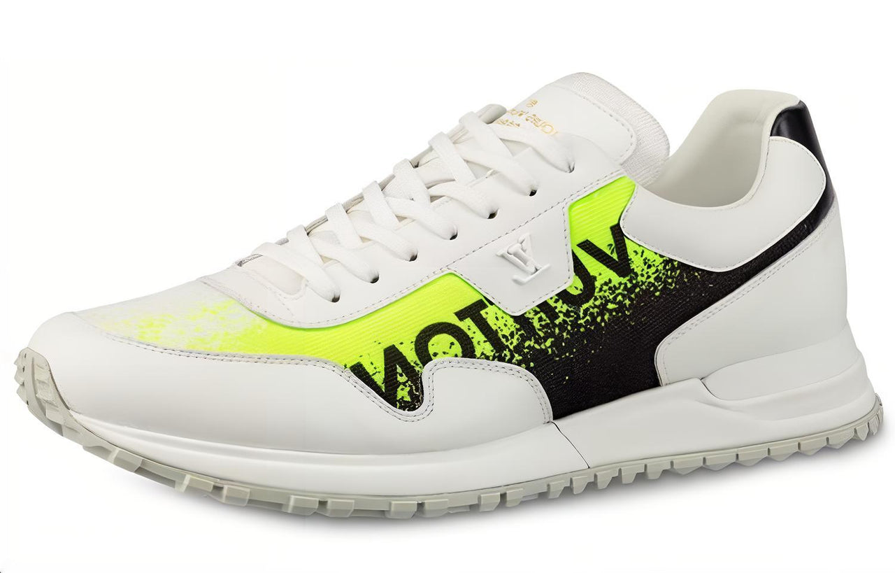 LOUIS VUITTON Run Away Low Top Casual Shoes Men's Yellow White