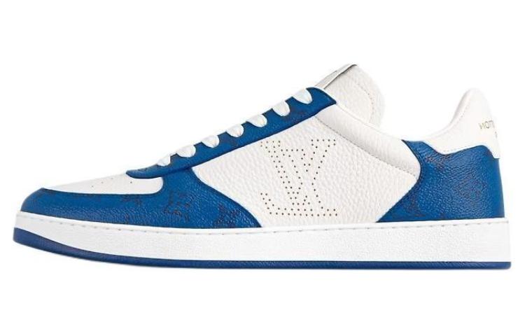 LOUIS VUITTON Rivoli Low-Top Skateboard Shoes Men's Sea Blue