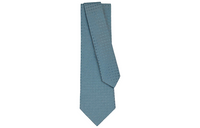 HERMES Ties Men Gray Blue