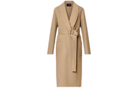 LOUIS VUITTON New Quarterly Products Of LV Velvet-feel Coat Women's Camel