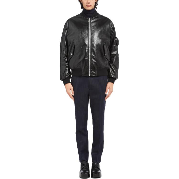 PRADA Nappa Leather Bomber Jacket