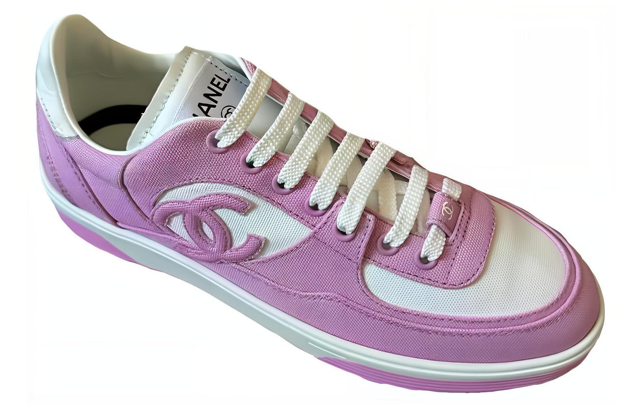 CHANEL Low-Top Casual Shoes Women's Pink White