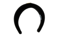 PRADA Velvet Headbands Women's Black