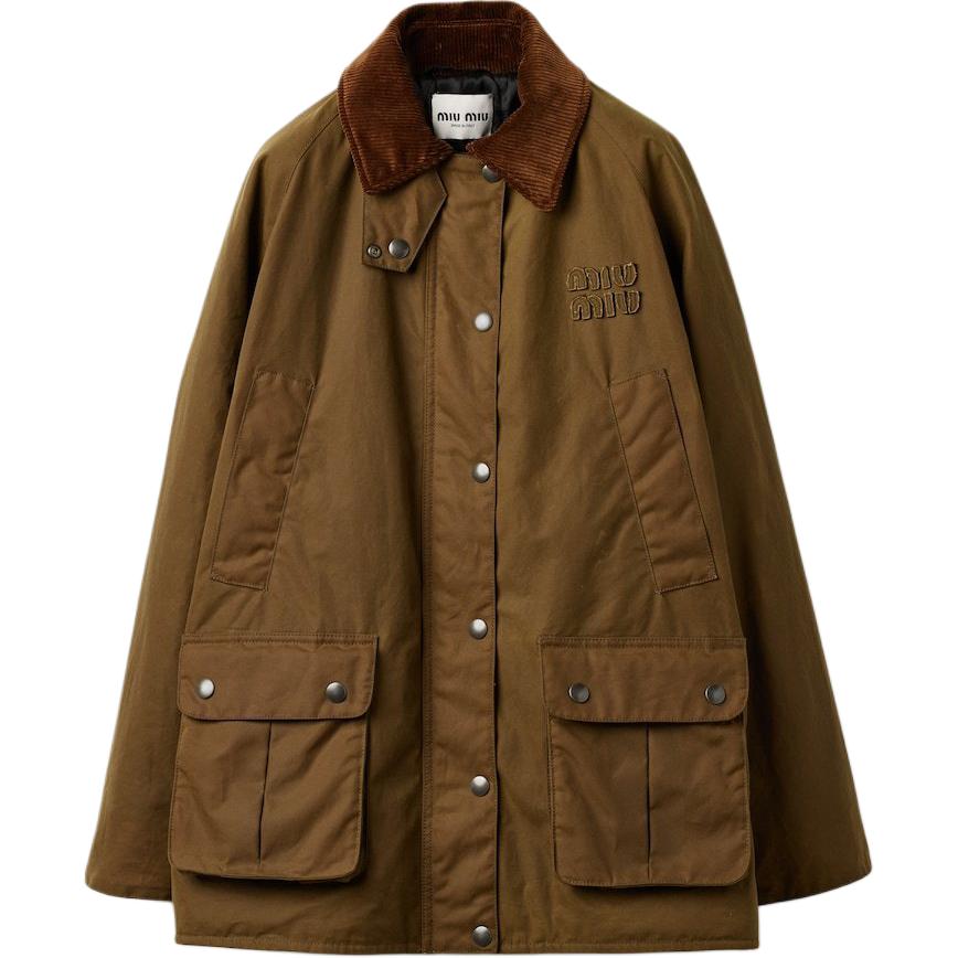 MIU MIU FW24 Jackets Coats Women's Army Green