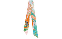HERMES Silk Scarves Unisex Orange