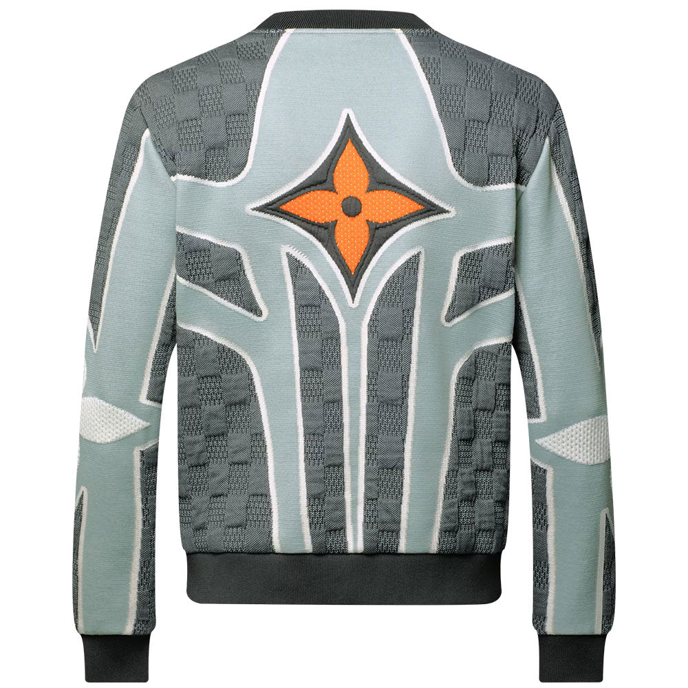 LOUIS VUITTON Quilted Cotton Blend Crewneck