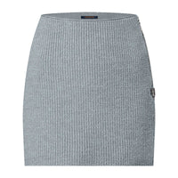 LOUIS VUITTON Ribbed Knit Mini Skirt