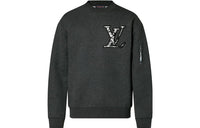 LOUIS VUITTON 2010s LV appliqué Sweatshirt