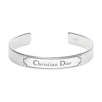 DIOR 925 Sterling Silver Bangles Men's Silver