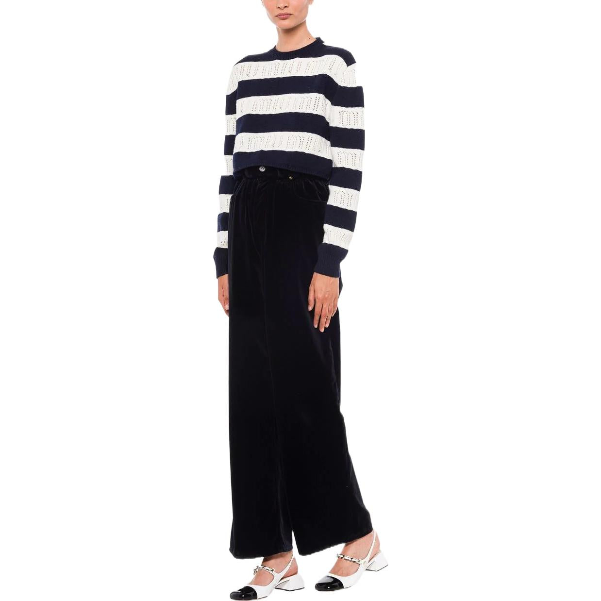 MIU MIU SS22 Sweater Women's Navy Blue