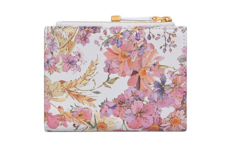 DIOR Caro Calfskin Wallet Women's Multicolor