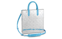 LOUIS VUITTON Crocodile Leather Shoulder Bag Crossbody Bag Handbag Men's Silver