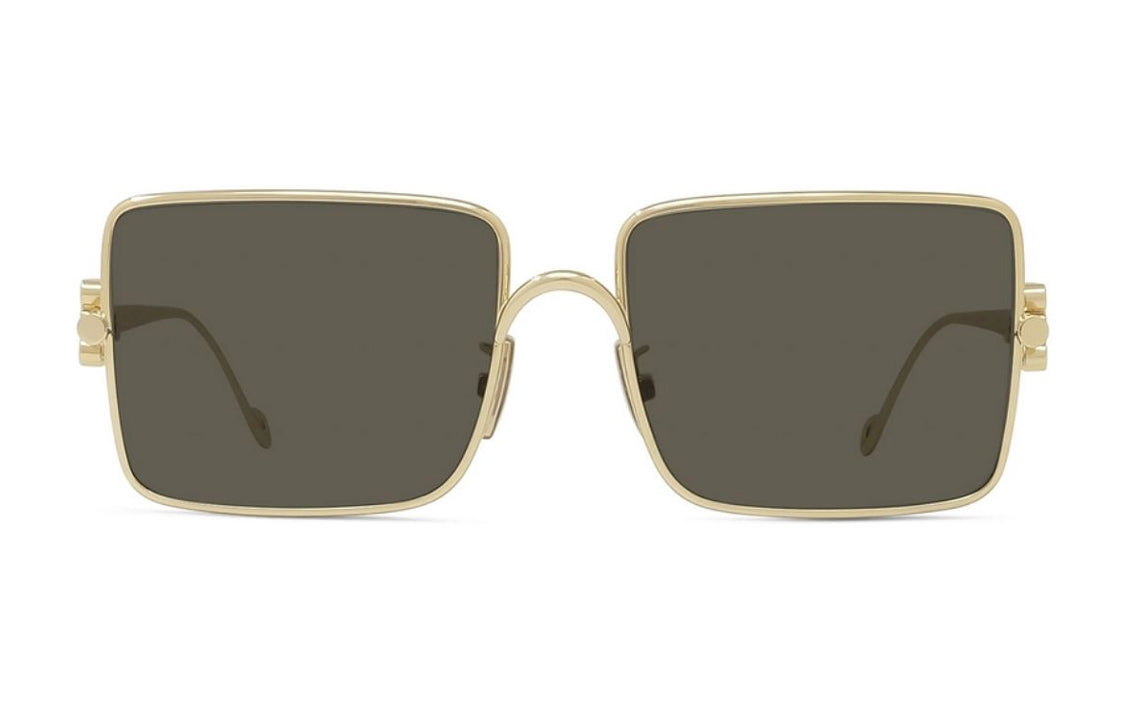 LOEWE Metal Square Sunglasses Women's Gold