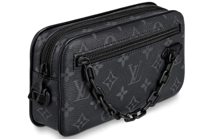 LOUIS VUITTON Pochette Volga Monogram Eclipse Black