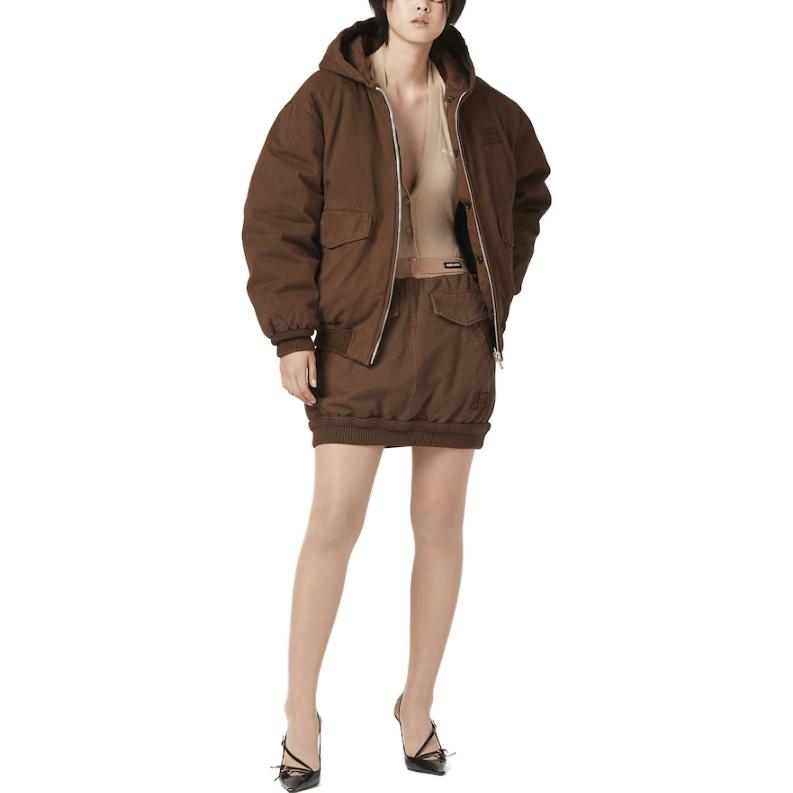 MIU MIU Jackets Coats Women's Cocoa Brown