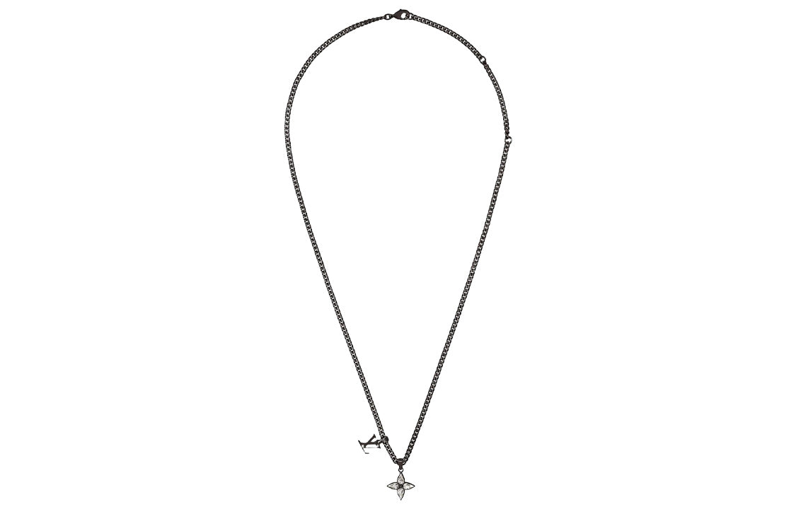 LOUIS VUITTON Metal Necklaces Men's Black
