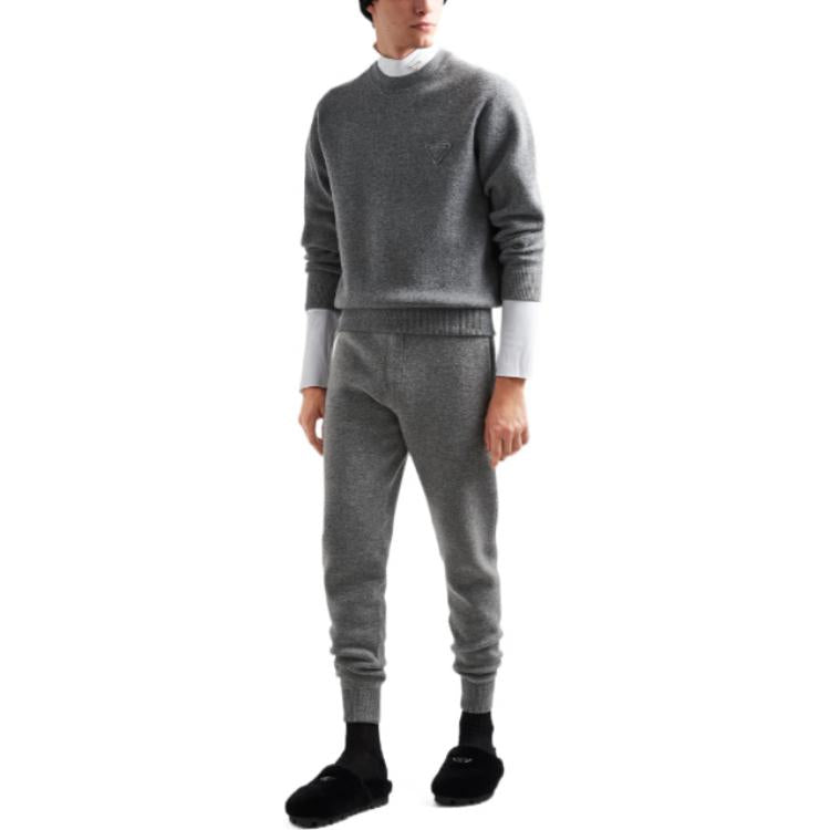 PRADA Casual Pants Men Gray