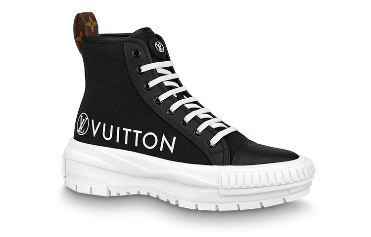 LOUIS VUITTON Squad Platform Ankle Sneakers 'Black' Women's