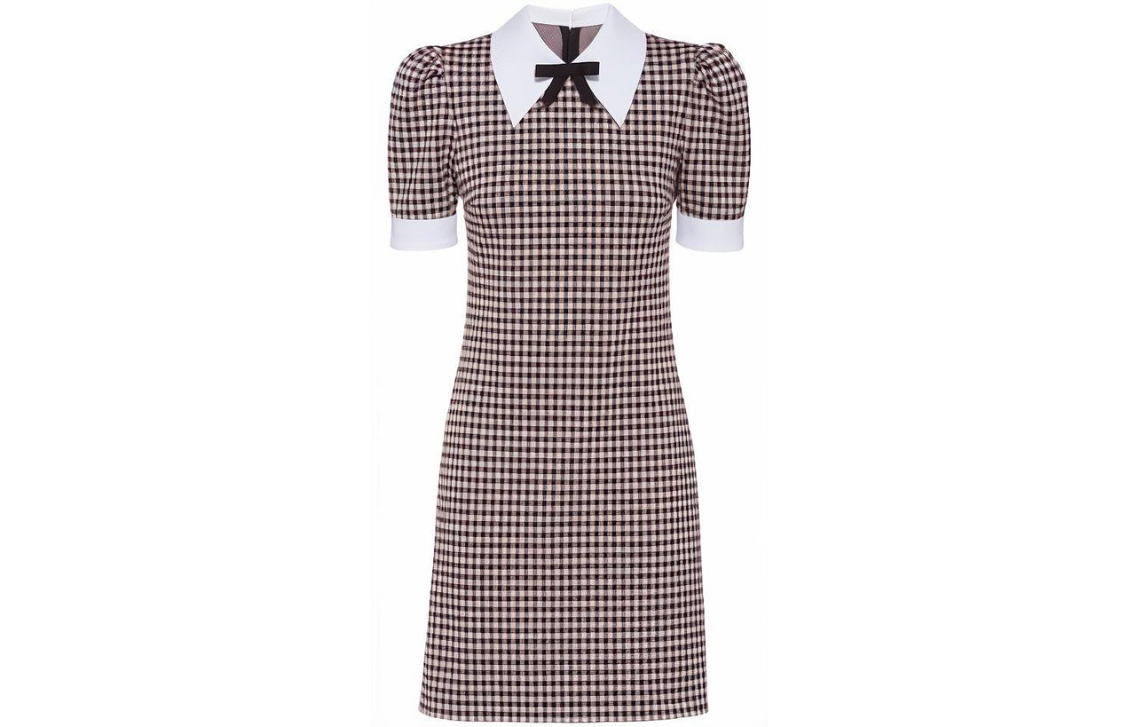MIU MIU SS22 Short-Sleeved Dresses Women's Brown